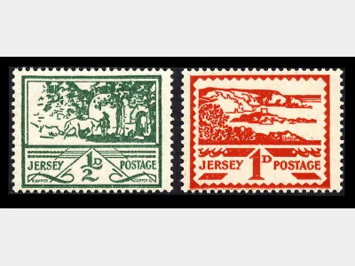 Jersey 1/2d & 1d (Views)