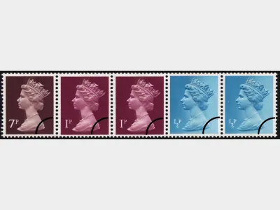 Machins: 10p Se-tenant Stamp Coil