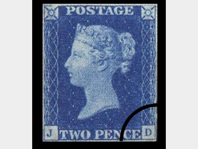 QV: 2d Blue (imperf.)