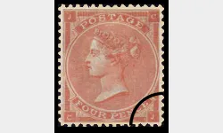 QV: 4d Red (Small white letters)