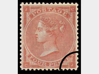 QV: 4d Red (Small white letters)