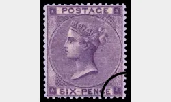 QV: 6d Lilac (Small white letters)