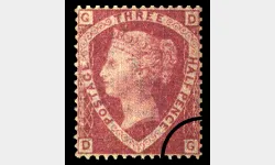 QV: 1 1/2d Red (Letters in 4 corners)