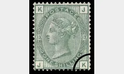 QV: 1s Green (Large coloured letters)