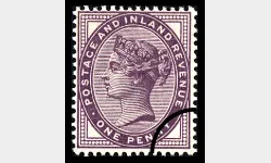 QV: 1d Mauve (16 dots in each corner)
