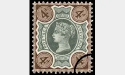 QV: 4d Green & Brown (Jubilee)