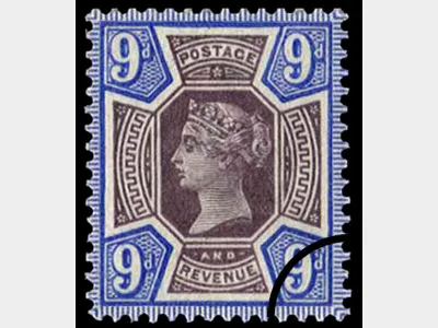 QV: 9d Purple & Blue (Jubilee)