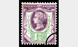QV: 1 1/2d Purple & Green (Jubilee)