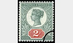 QV: 2d Green & Red (Jubilee)