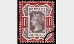 QV: 10d Purple & Red (Jubilee)
