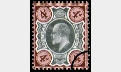 KEVII: 4d Green & Brown