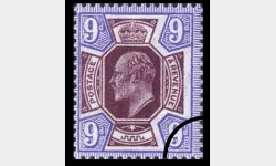 KEVII: 9d Purple & Blue