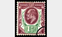 KEVII: 1 1/2d Purple & Green