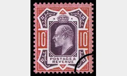 KEVII: 10d Purple & Red