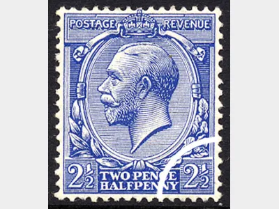 KGV: Profile Head: 2 1/2d Blue