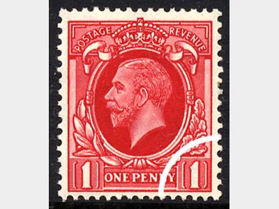 KGV: Photogravure: 1d Scarlet