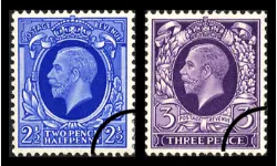 KGV: Photogravure: 2 1/2d & 3d