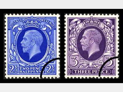 KGV: Photogravure: 2 1/2d & 3d