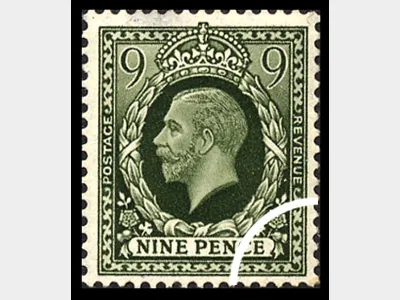 KGV: Photogravure: 9d Olive-green