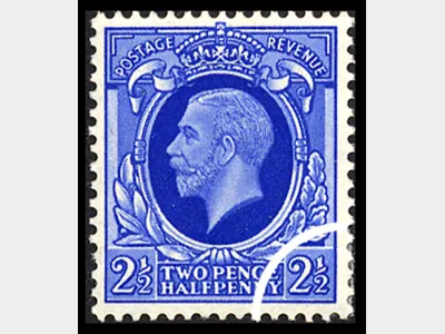 KGV: Photogravure: 2 1/2d Blue