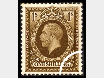 KGV: Photogravure: 1s Bistre-brown