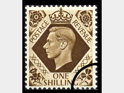 KGVI: 1s Bistre-brown