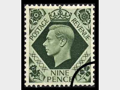 KGVI: 9d Olive-green