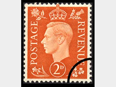 KGVI: 2d Pale Orange