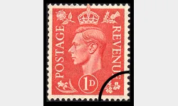 KGVI: 1d Pale Scarlet
