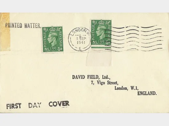 KGVI: 1/2d Pale Green