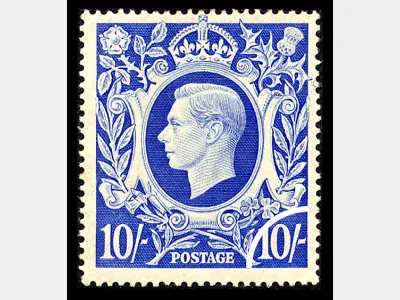 KGVI: 10s Ultramarine