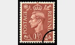 KGVI: 1 1/2d Pale Red-brown