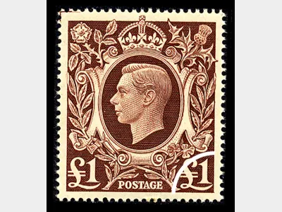 KGVI: £1 Brown