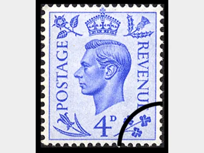 KGVI: 4d Light Ultramarine