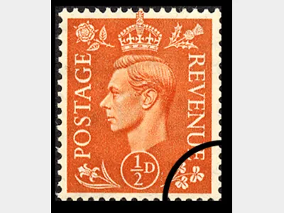 KGVI: 1/2d Pale Orange