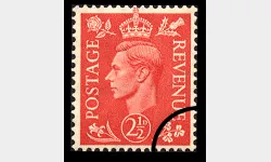 KGVI: 2  1/2d Pale Red