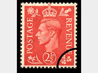 KGVI: 2  1/2d Pale Red