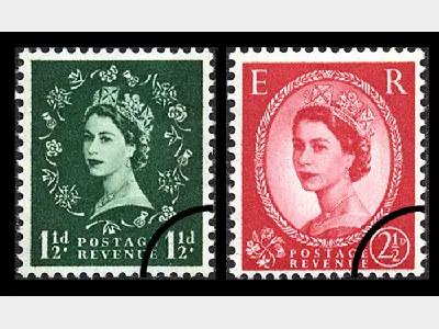 Wildings: 1 1/2d, 2 1/2d