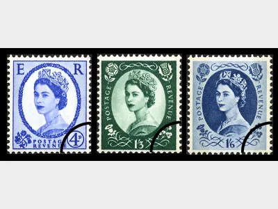 Wildings: 4d, 1s 3d, 1s 6d