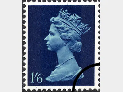 Machins: 1s 6d Blue Phosphor