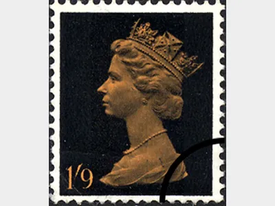 Machins: 1s 9d Orange & Black