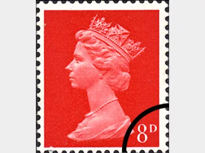 Machins: 8d Vermilion