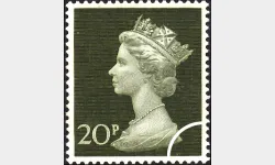 Machins: 20p Olive-green