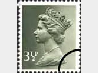 Machins: 3 1/2p Grey-green