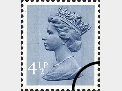 Machins: 4 1/2p Steel-blue