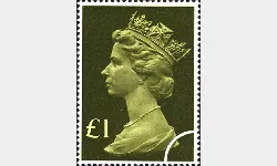 Machins: £1 Olive-green