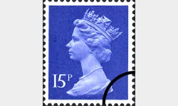 Machins: 15p Bright Blue