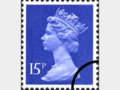 Machins: 15p Bright Blue