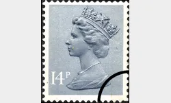 Machins: 14p Steel-blue