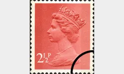 Machins: 2 1/2p Rose